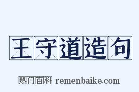 王守道造句是什么意思的图片